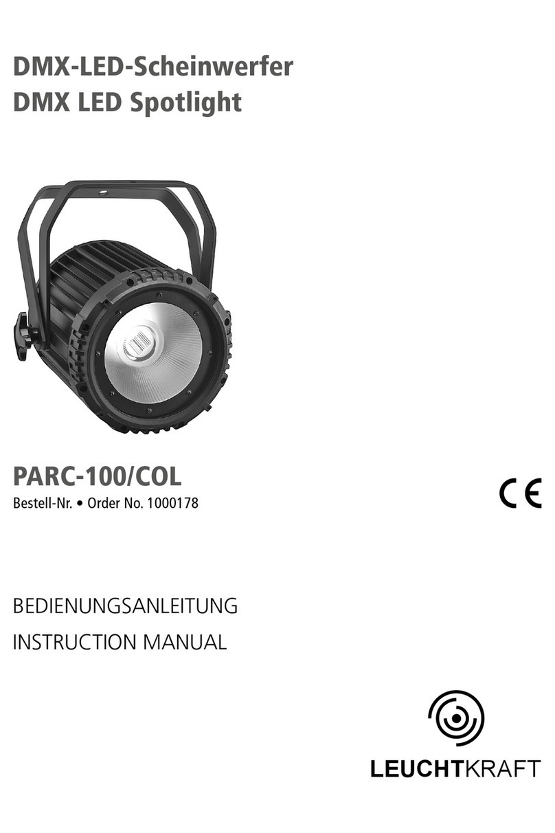 Monacor Leuchtkraft PARC-100/COL User manual