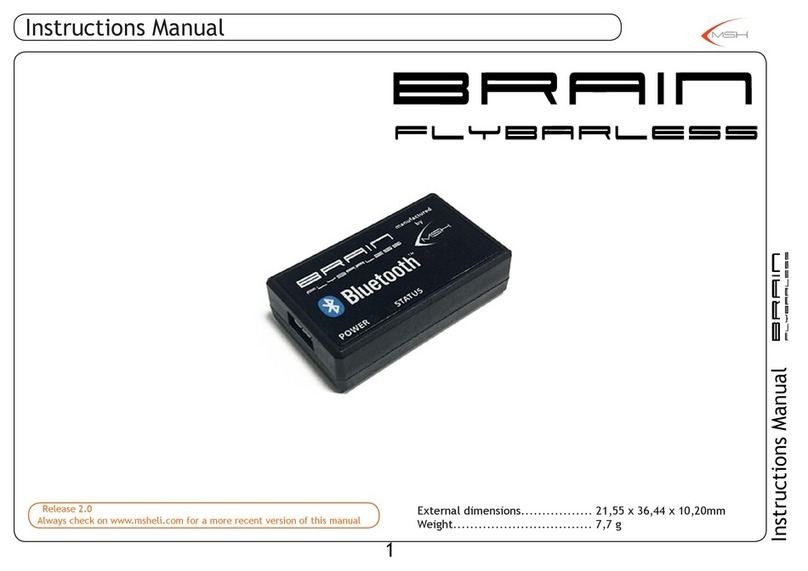 MSH BRAIN FLYBARLESS instruction manual
