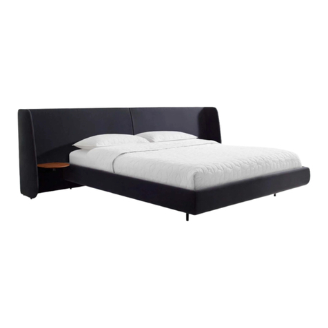 BluDot Hunker Bed HU1-KINGBD-GY Quick start guide
