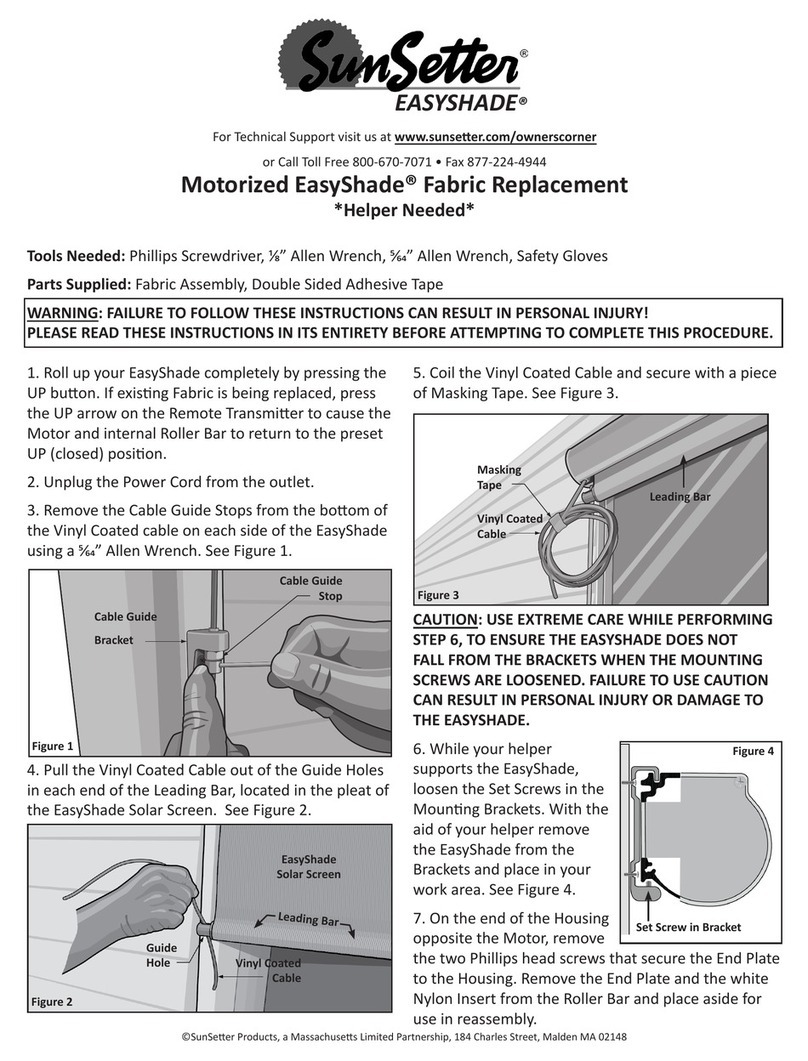 SunSetter EASYSHADE Replacement