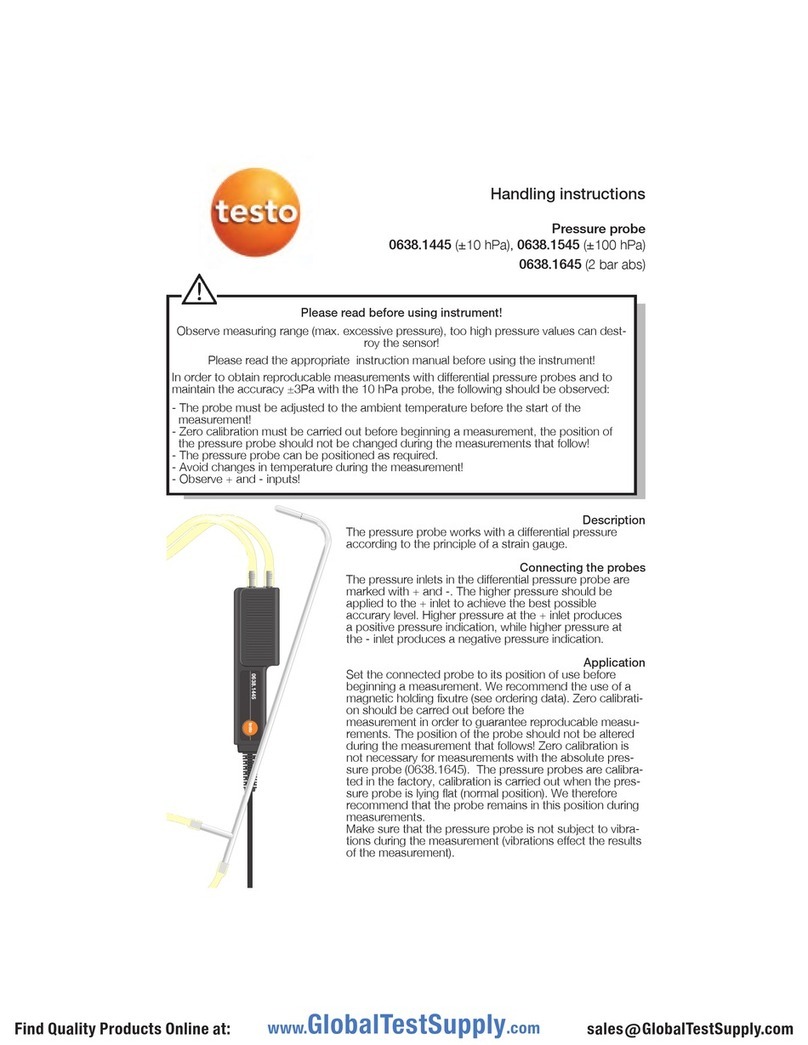 TESTO 0638.1445 User manual