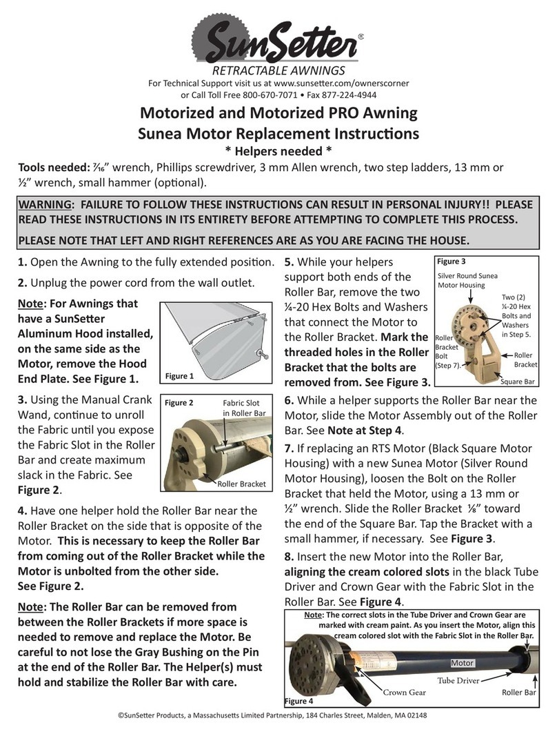 SunSetter Motorized PRO Guide
