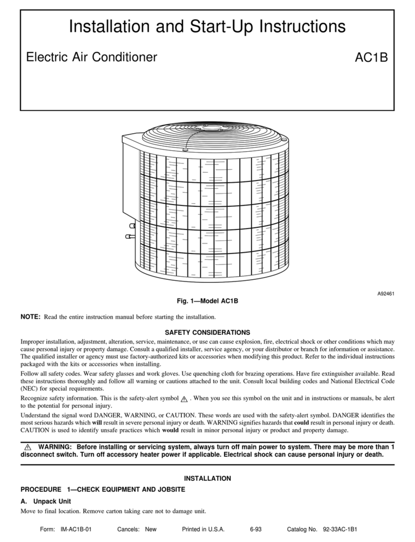 Carrier AC1B Instructions and recipes