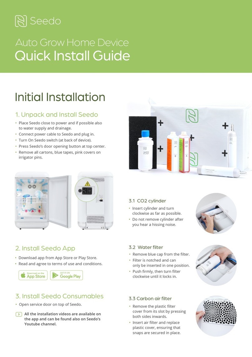 Seedo Auto Grow Home Device User manual