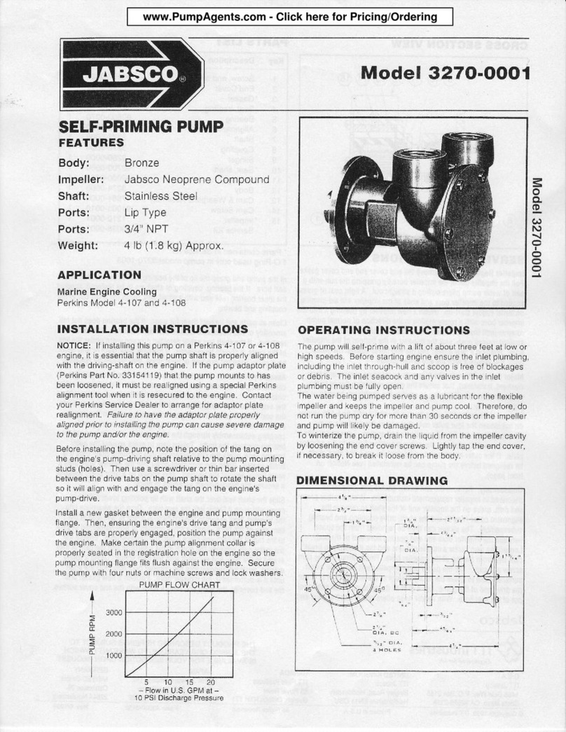 ITT JABSCO 3270-0001 User manual