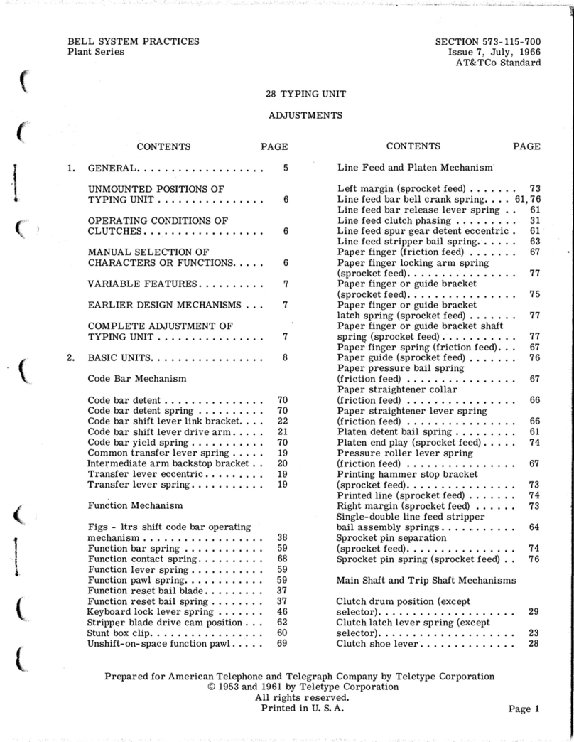 Bell System Practices Plant Series Guide