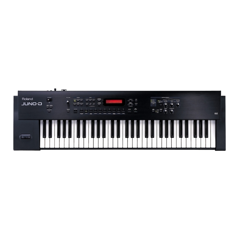 Roland JUNO-D User manual