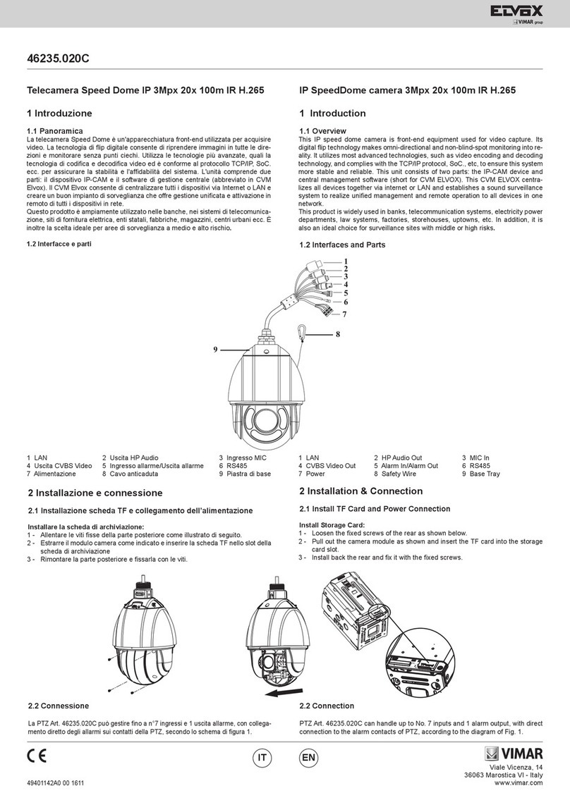 Vimar ELVOX 46235.020C quick start guide