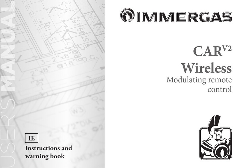Immergas CARV2 Instruction and warning book