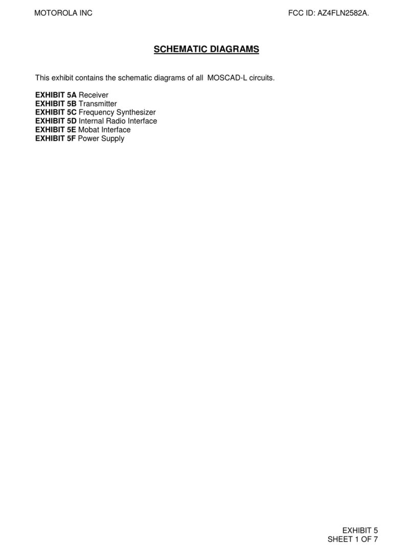 Motorola MOSCAD-L Schematic diagrams