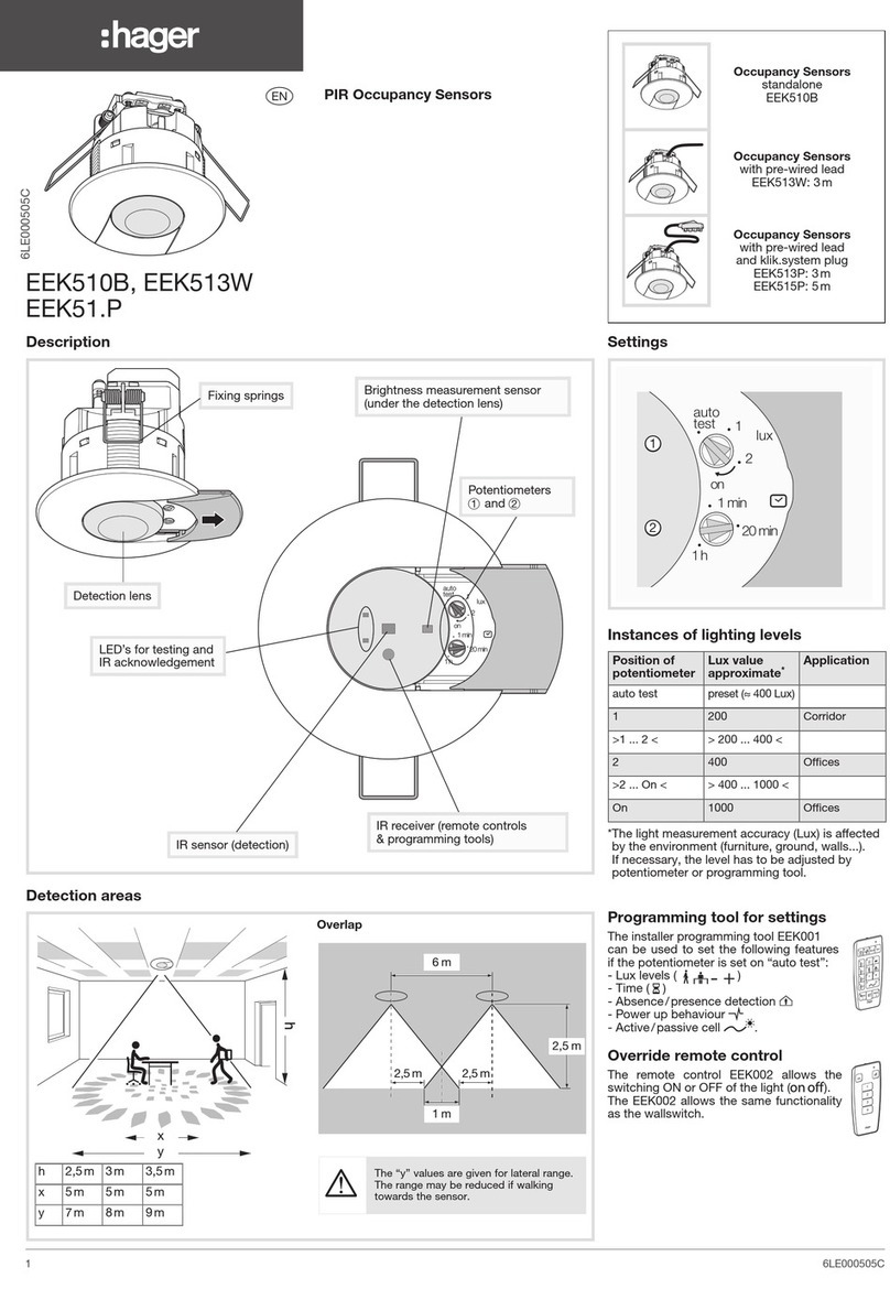 hager EEK51 P Series quick start guide