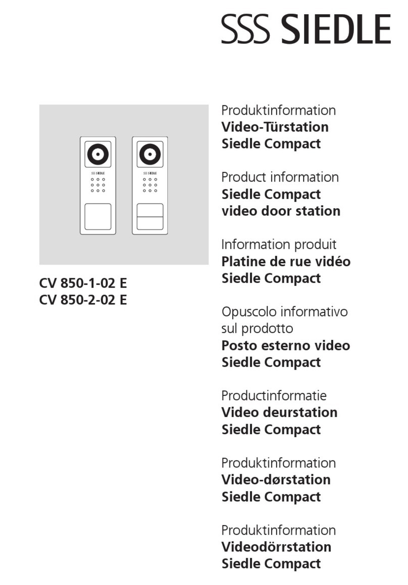 SSS Siedle Compact CV 850-1-02 E User manual