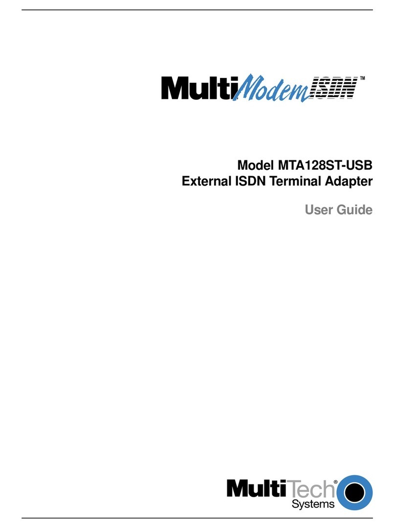 Multitech MultiModemISDN MTA128ST-USB user guide