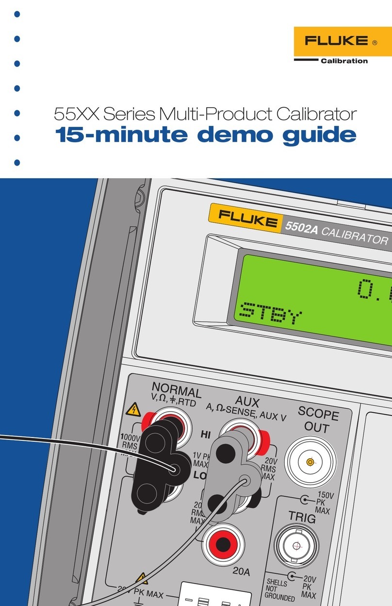 Fluke Calibration 55 Series User manual