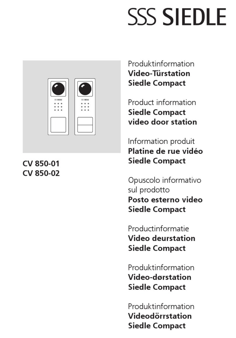 SSS Siedle SET CV 850-01 Product information