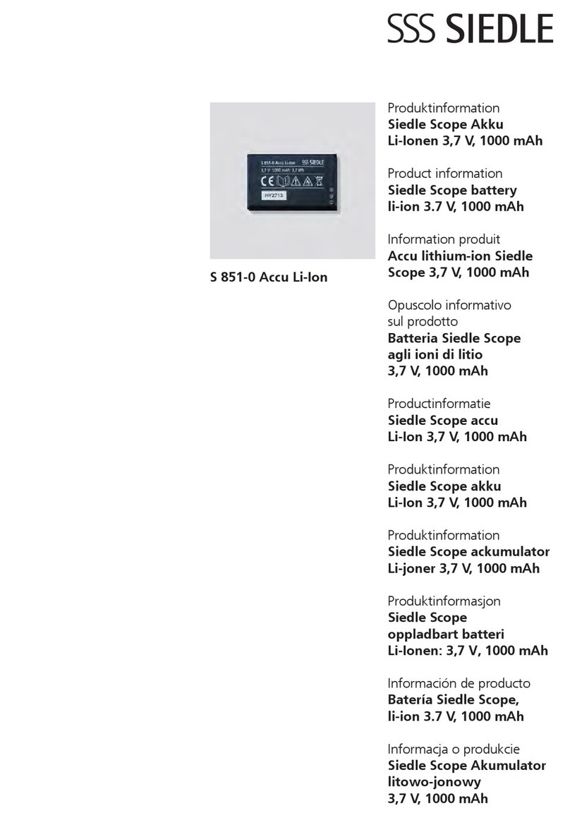 SSS Siedle Scope S 851-0 Product information