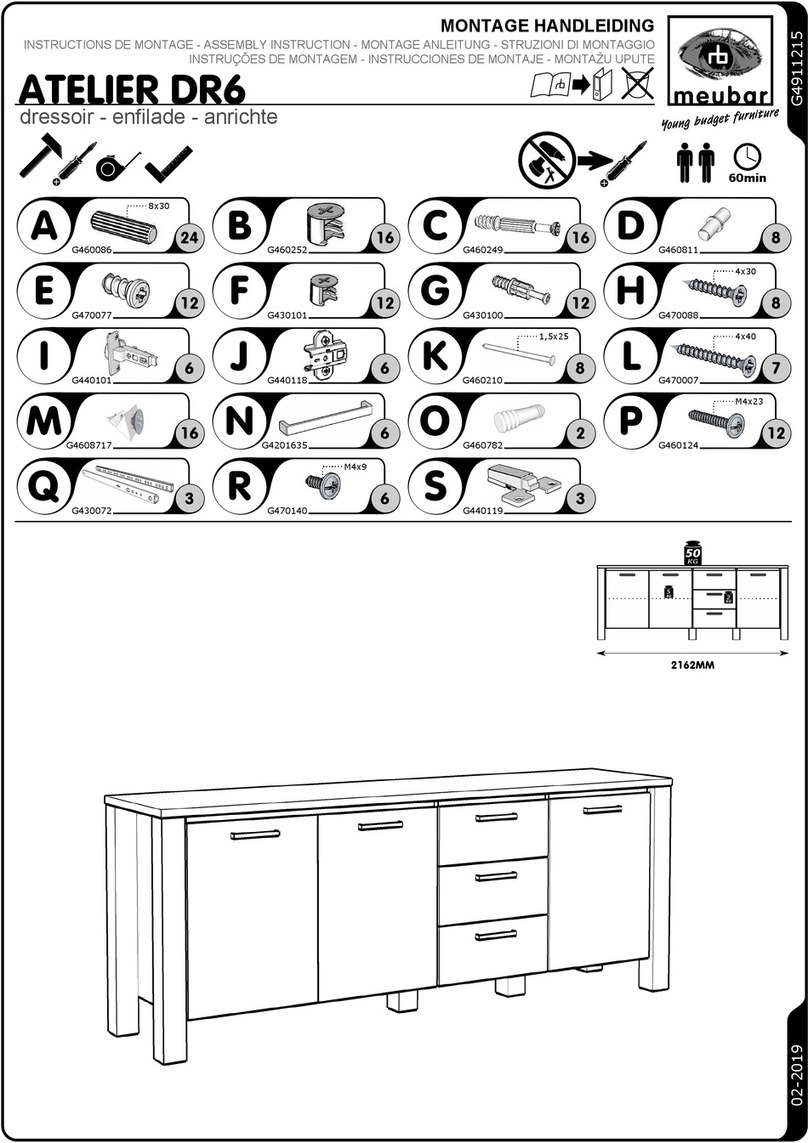meubar ATELIER DR6 Assembly instruction