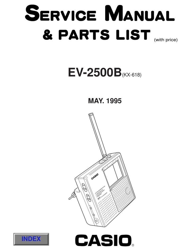 Casio EV-2500B Troubleshooting guide Casio EV-2500B Troubleshooting guide