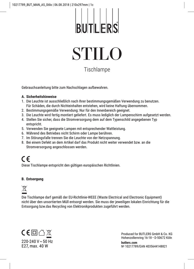 Butlers STILO Instruction