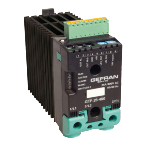 gefran GTF Plus Installation and operation manual