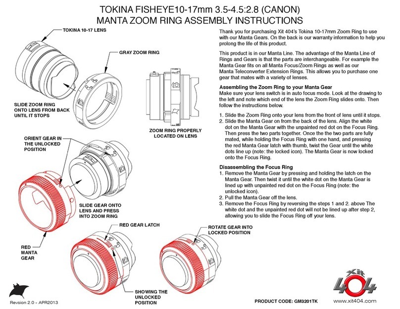 xit404 MANTA Series Assembly instructions