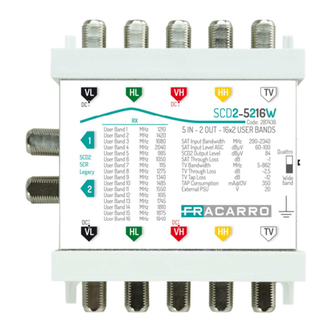 Fracarro SCD2-5216W operating instructions Fracarro SCD2-5216W operating instructions