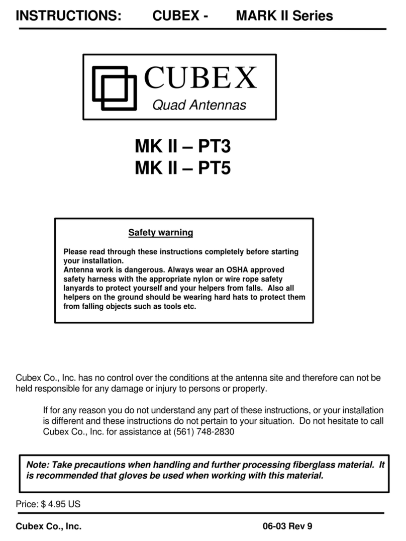 CUBEX MARK II Series instructions