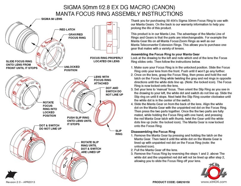 xit404 Manta Series Assembly instructions