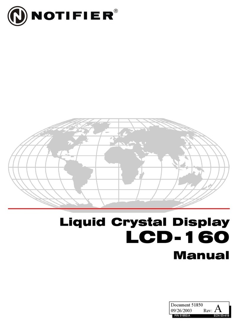 Notifier LCD-160 User manual