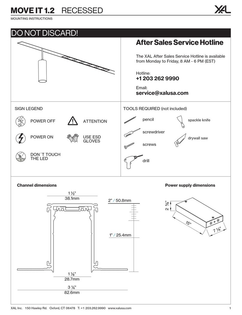 XAL MOVE IT 1.2 Mounting instructions