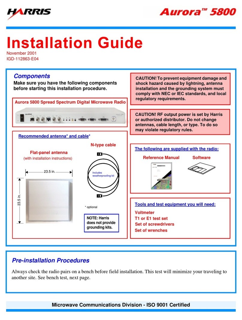 Harris Aurora 5800 User manual