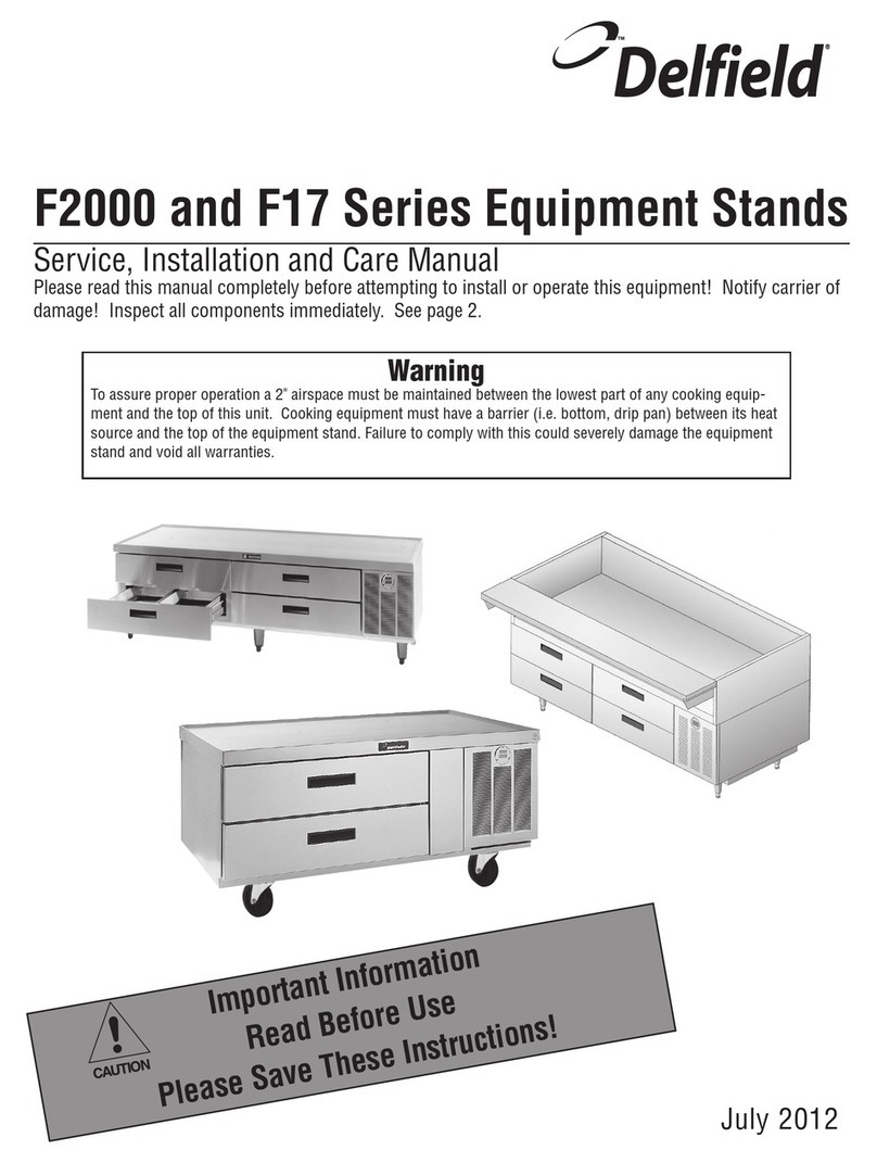 Delfield F2000 Series User manual