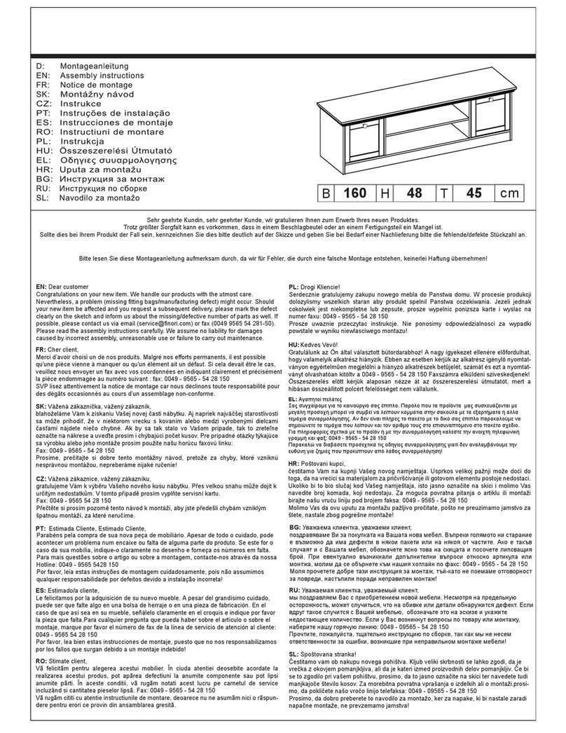 Moebelix Lowboard E-Landwood 2478007918 Assembly instructions Moebelix Lowboard E-Landwood 2478007918 Assembly instructions