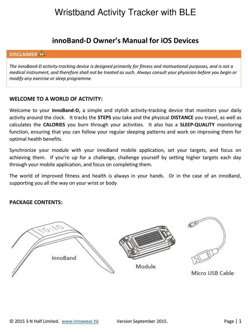 innoWear innoBand-D User manual