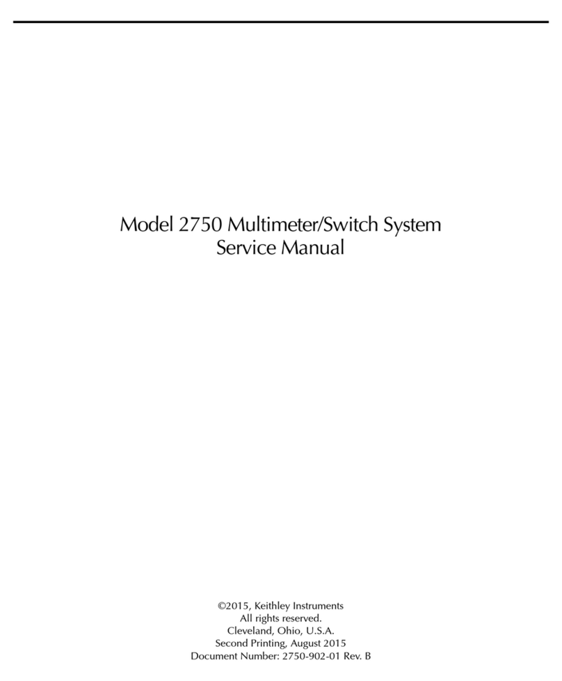 Keithley 2750 User manual