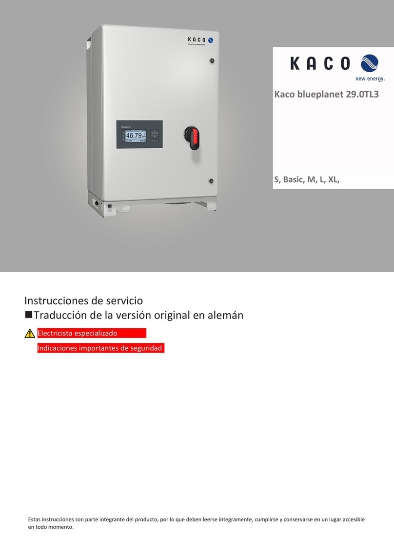 Kaco blueplanet 29.0 TL3 Series manual