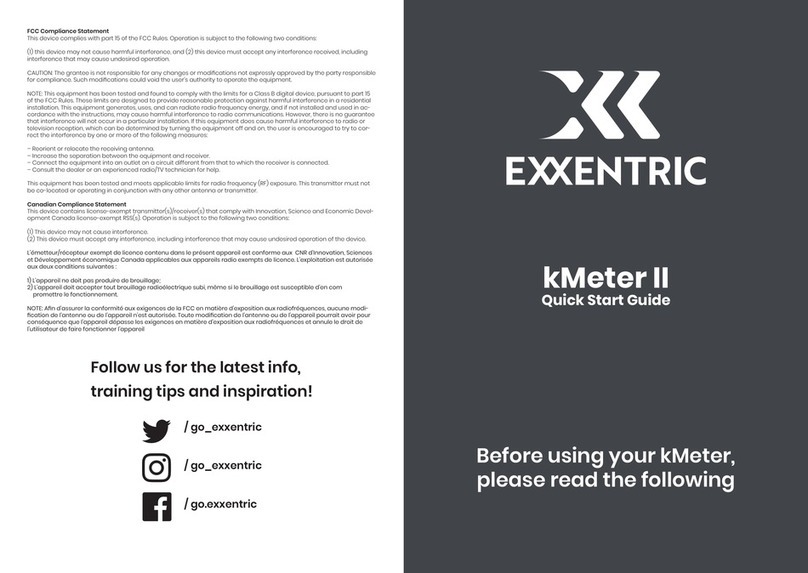 Exxentric kMeter II quick start guide