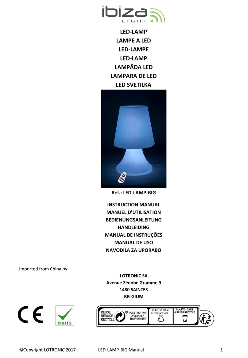Ibiza LED-LAMP-BIG instruction manual