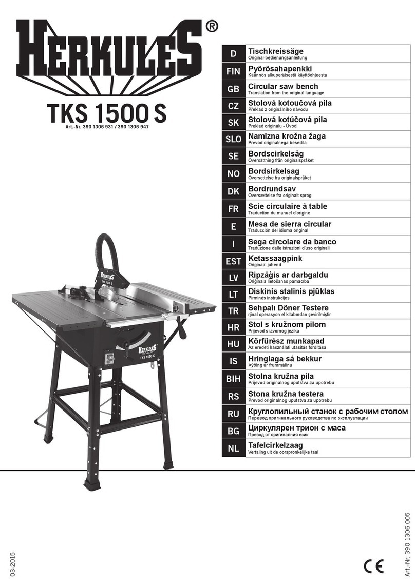 HERKULES TKS 1500 S User manual