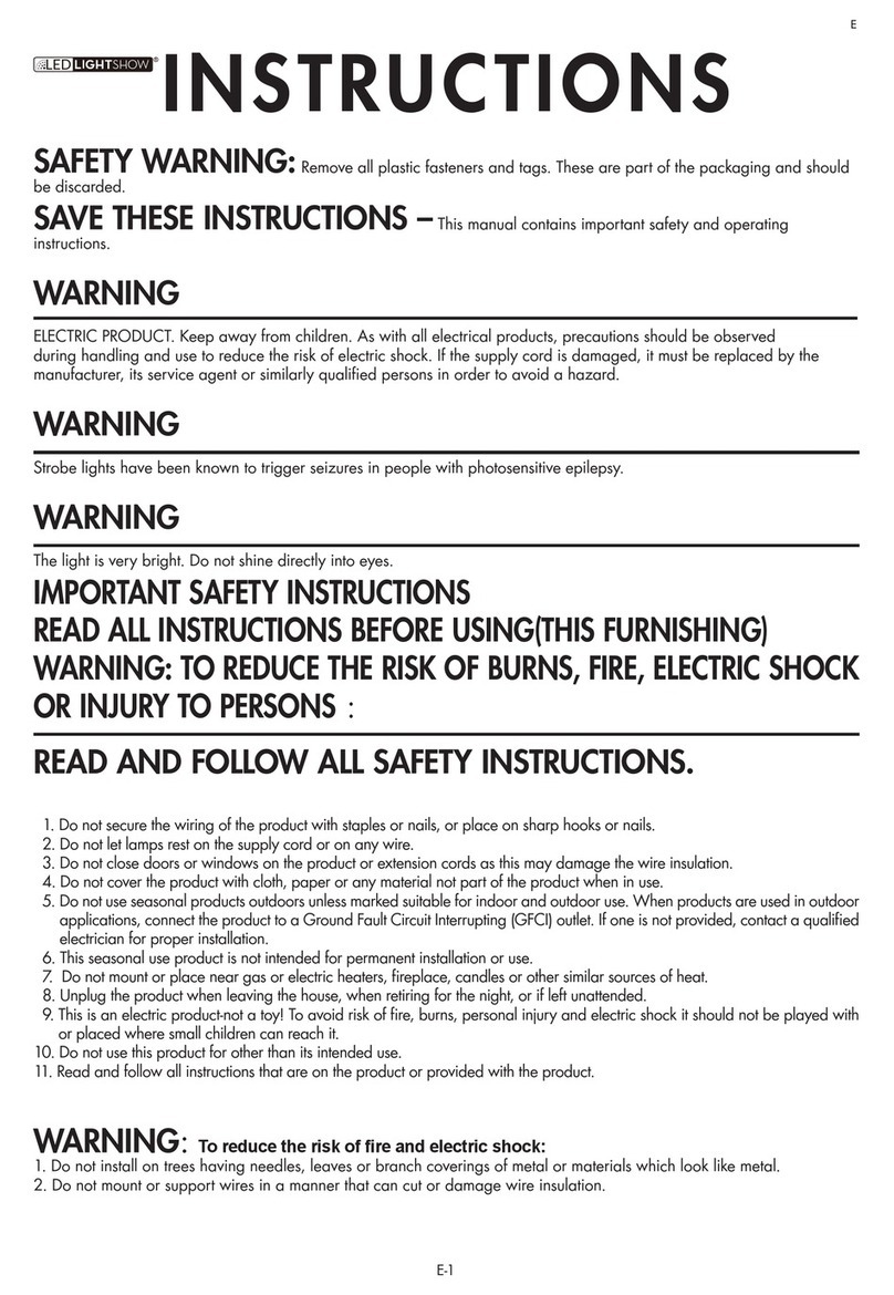 Gemmy LEDLIGHTSHOW 1002019 instructions