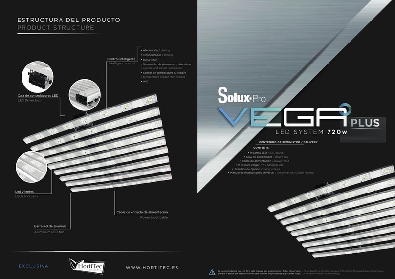 Solux Pro VEGA plus User manual