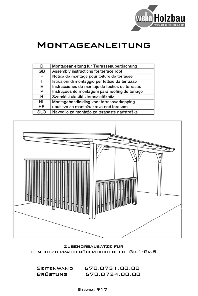 Weka Holzbau 670.0731.00.00 Assembly instructions