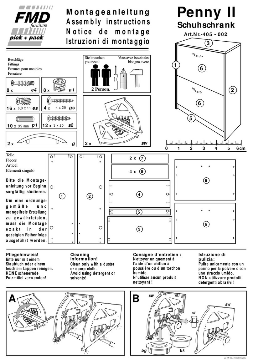 FMD Furniture Penny II Assembly instructions FMD Furniture Penny II Assembly instructions