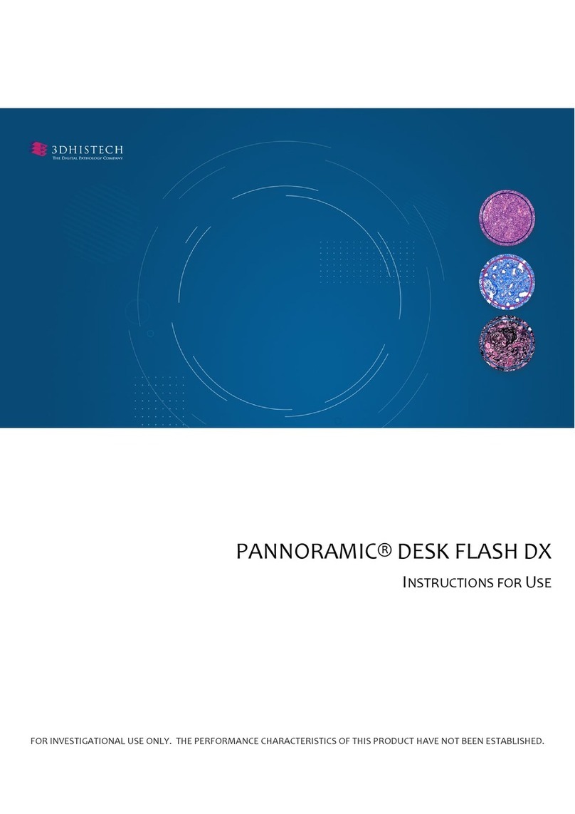 3D Histech PANNORAMIC DESK FLASH DX Instructions for use
