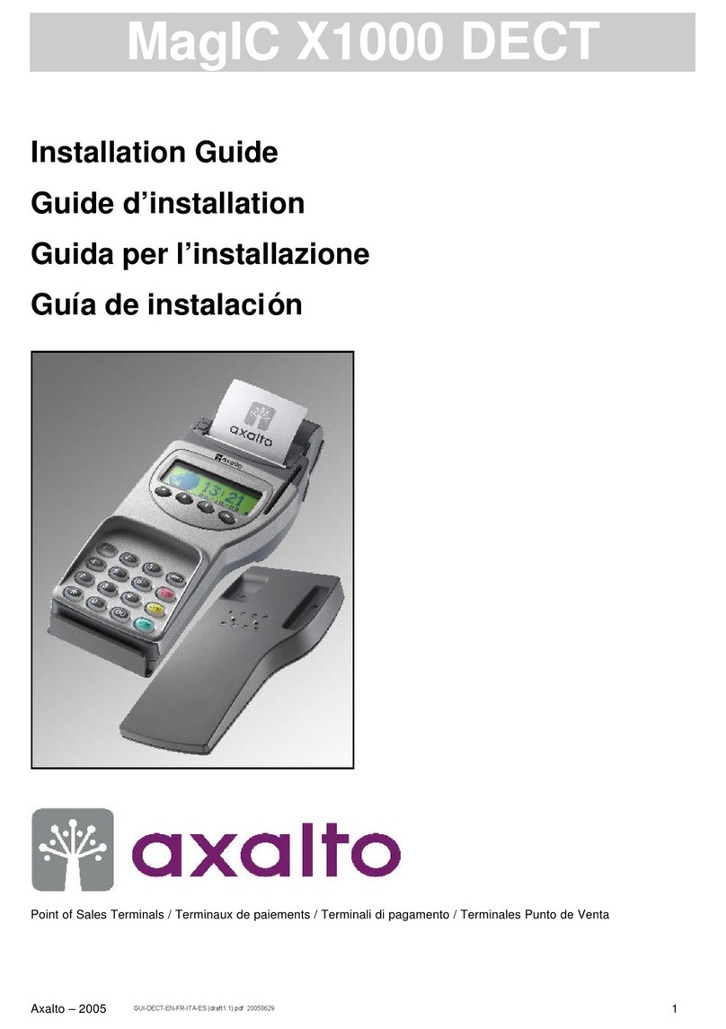 axalto MagIC X1000 DECT User manual