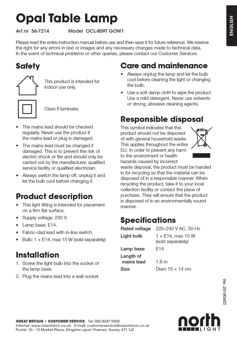 North Light OCL-809T GOW1 manual