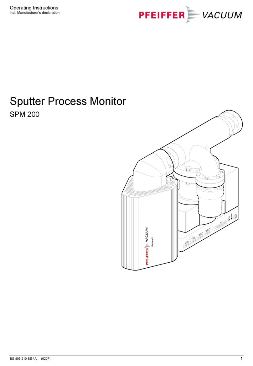 Pfeiffer Vacuum SPM 200 operating instructions