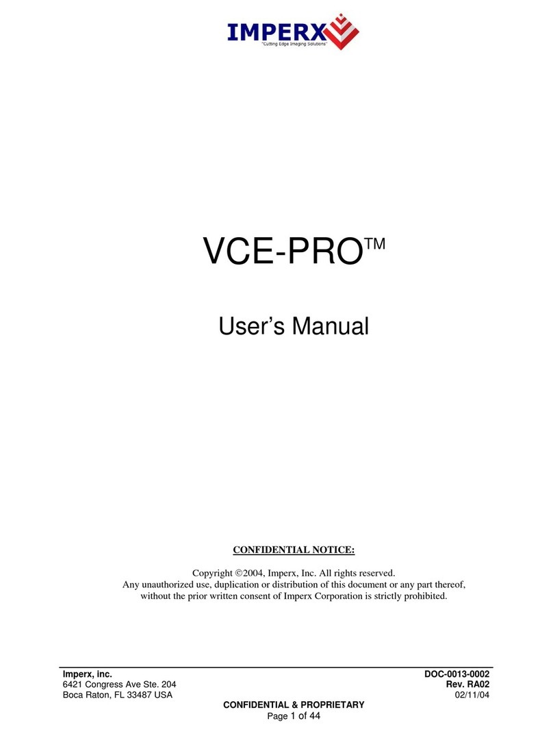 Imperx VCE-PRO User manual
