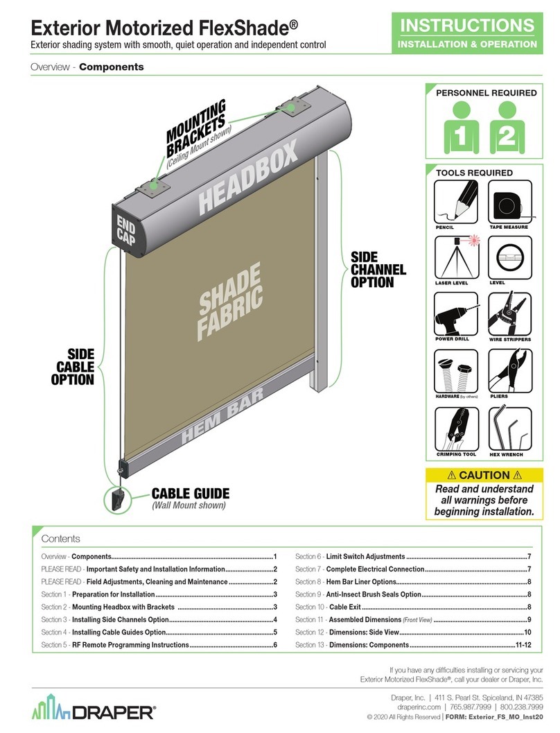 Draper FlexShade User manual