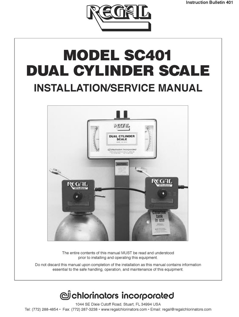 Regal SC401 Installation & service manual